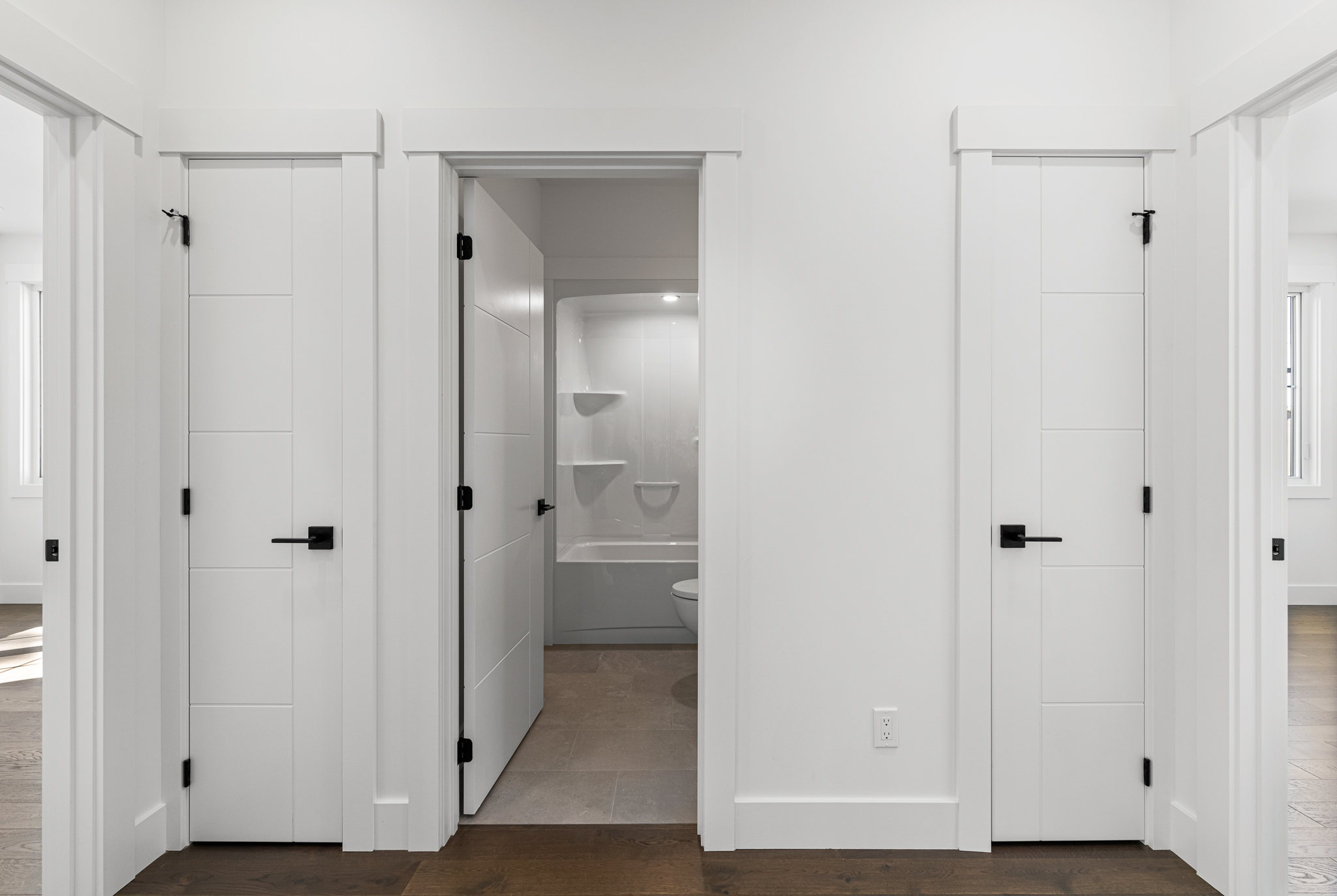 Interior doors, trim work, baseboard.