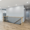 Hardwood stairs, interior doors, trim work, baseboard.